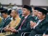 Bupati Bantaeng, Uji Nurdin saat hadiri pengukuhan Kepala Perwakilan BPKP Sulsel, Rasono, di Kantor Gubernur Sulsel Senin 14 Juli 2025.