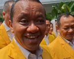 Jajaran pengurus Dewan Pimpinan Pusat (DPP) Partai Golkar menyambangi Istana Kepresidenan Jakarta, Rabu (27/8/2025). Kehadiran mereka dipimpin langsung Ketua Umum Partai Golkar, Bahlil Lahadalia, didampingi Sekretaris Jenderal Sarmuji dan sejumlah wakil ketua umum.
