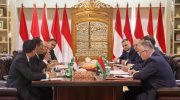 Menteri Pertanian (Mentan) Andi Amran Sulaiman menerima kunjungan Menteri Luar Negeri Belarus, Maxim Ryzhenkov, di Jakarta, Senin (5/8). Dalam pertemuan tersebut, kedua negara membahas penguatan kerja sama bilateral di sektor pertanian, khususnya upaya meningkatkan ekspor komoditas pertanian unggulan Indonesia ke Belarus.