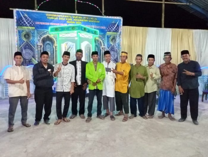 Desa Kore, Kecamatan Sanggar, Kabupaten Bima, menggelar Musabaqah Tilawatil Quran (MTQ) tingkat desa pada Rabu, 3 Agustus 2025.
