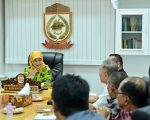 Wakil Wali Kota Makassar, Aliyah Mustika Ilham, menerima kunjungan audiensi dari Majelis Gereja Jemaat Pniel Perumnas, Klasis Makassar Tengah Wilayah IV, di Ruang Wakil Wali Kota, Kantor Wali Kota Makassar, Kamis (7/8/2025).