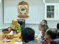 Wakil Wali Kota Makassar, Aliyah Mustika Ilham, menerima kunjungan audiensi dari Majelis Gereja Jemaat Pniel Perumnas, Klasis Makassar Tengah Wilayah IV, di Ruang Wakil Wali Kota, Kantor Wali Kota Makassar, Kamis (7/8/2025).