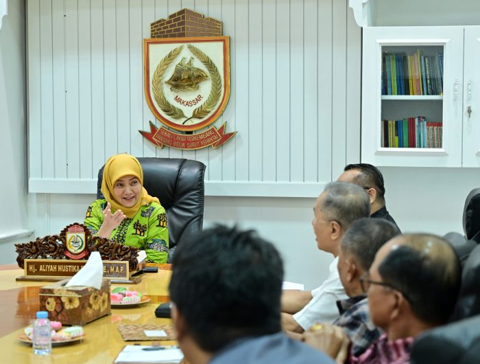 Wakil Wali Kota Makassar, Aliyah Mustika Ilham, menerima kunjungan audiensi dari Majelis Gereja Jemaat Pniel Perumnas, Klasis Makassar Tengah Wilayah IV, di Ruang Wakil Wali Kota, Kantor Wali Kota Makassar, Kamis (7/8/2025).