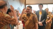 Wali Kota Makassar, Munafri Arifuddin, hadir dan membuka Taiwan Higher Education Fair Indonesia (THEFI) 2025 yang digelar oleh Ikatan Citra Alumni Taiwan se-Indonesia (ICATI) di Hotel Rinra Makassar, Selasa (12/8/2025). Pembukaan acara ditandai dengan pemukulan gong oleh Munafri sebanyak tiga kali.