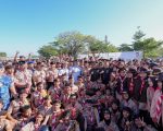 Gubernur Sulawesi Selatan, Andi Sudirman Sulaiman menjadi pembina upacara peringatan Hari Pramuka ke-64 tingkat Kwartir Daerah (Kwarda) Provinsi Sulsel, yang digelar di Perkemahan Kawasan Center Point of Indonesia (CPI), Kota Makassar, Kamis (14/8/2025).