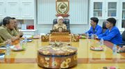 Wakil Wali Kota Makassar, Aliyah Mustika Ilham, menerima audiensi Pengurus Cabang Pergerakan Mahasiswa Islam Indonesia (PMII) Makassar periode 2025–2027 di Ruang Wakil Wali Kota, Lantai 2 Kantor Balai Kota Makassar, Selasa (19/08/2025).