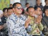Bupati Bantaeng, Uji Nurdin saat bersama Bupati Kabupaten Bone, Andi Asman Sulaiman di Harkopnas, di Jeneponto.
