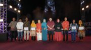 Puncak perayaan Pesta Rakyat HUT ke-80 Proklamasi Kemerdekaan Republik Indonesia berlangsung meriah di halaman Monumen Mandala, Kecamatan Ujung Pandang, Minggu malam (24/8/2025).