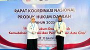 Wakil Wali Kota Makassar, Aliyah Mustika Ilham, menghadiri Rapat Koordinasi Nasional (Rakornas) Produk Hukum Daerah Tahun 2025 yang digelar Kementerian Dalam Negeri (Kemendagri) melalui Direktorat Jenderal Otonomi Daerah, di Aula Bahteramas Kantor Gubernur Sulawesi Tenggara, Rabu (27/8/2025).