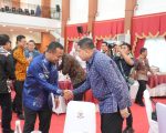 Wali Kota Makassar, Munafri Arifuddin menghadiri kegiatan penyuluhan keamanan pangan dalam rangka mendukung Program Makan Bergizi Gratis (MBG).