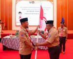 Gubernur Sulawesi Selatan, Andi Sudirman Sulaiman, melepas 460 anggota Kontingen Sulsel yang akan berpartisipasi dalam World Muslim Scout Jamboree 2025, di Aula Asta Cita, Rumah Jabatan Gubernur Sulsel, Jumat (29/8/2025) pagi.