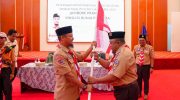 Gubernur Sulawesi Selatan, Andi Sudirman Sulaiman, melepas 460 anggota Kontingen Sulsel yang akan berpartisipasi dalam World Muslim Scout Jamboree 2025, di Aula Asta Cita, Rumah Jabatan Gubernur Sulsel, Jumat (29/8/2025) pagi.
