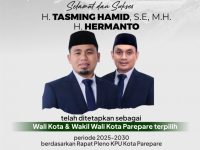 Penetapan Tasming Hamid dan Hermanto Sebagai Wali Kota dan Wakil Wali Kota Parepare Periode 2025-2030