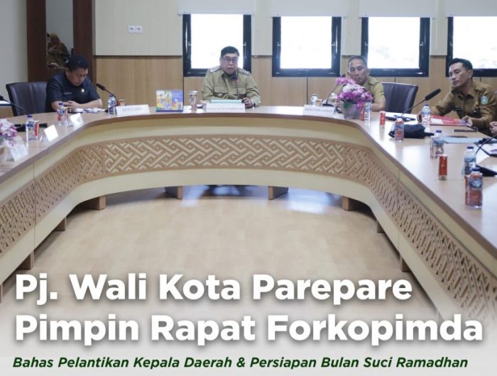 Pj. Wali Kota Parepare Pimpin Rapat Forkopimda