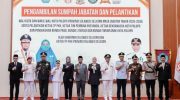 Gubernur Sulsel Andi Sudirman Sulaiman melantik Naili Trisal sebagai Wali Kota Palopo dan Akhmad Syarifuddin Daud sebagai Wakil Wali Kota Palopo
