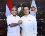 Partai Gerindra resmi menunjuk Sugiono sebagai Sekretaris Jenderal (Sekjen) yang baru menggantikan Ahmad Muzani. Perubahan struktur pengurus Dewan Pimpinan Pusat (DPP) Gerindra untuk periode 2025–2030.