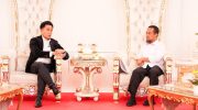 Gubernur Sulawesi Selatan Andi Sudirman Sulaiman menerima kunjungan Menteri Koordinator Bidang Hukum, Hak Asasi Manusia, Imigrasi, dan Pemasyarakatan, Yusril Ihza Mahendra di Rumah Jabatan Gubernur Sulsel, Rabu (10/9/2025).