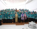 Upaya menekan angka pernikahan pada anak, TP PKK Kota Makassar melalui Pokja I menggelar kegiatan sosialisasi Cegah Perkawinan Anak, berlangsung di Auditorium PKK, Selasa (16/9/2025).