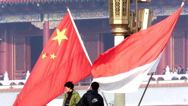 Bendera Indonesia Vs China