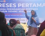 Anggota DPRD Kota Makassar, Rezki kembali menggelar reses pertama masa persidangan pertama masa sidang 2025/2026 di Jalan Sungai Saddang Baru Lorong Mumin II RW 002, RT 004, Kelurahan Ballaparang, Kecamatan Rappocini, Selasa (14/10/2025).