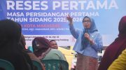 Anggota DPRD Kota Makassar, Rezki kembali menggelar reses pertama masa persidangan pertama masa sidang 2025/2026 di Jalan Sungai Saddang Baru Lorong Mumin II RW 002, RT 004, Kelurahan Ballaparang, Kecamatan Rappocini, Selasa (14/10/2025).