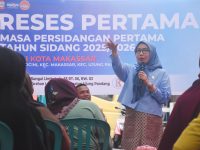 Anggota DPRD Kota Makassar, Rezki kembali menggelar reses pertama masa persidangan pertama masa sidang 2025/2026 di Jalan Sungai Saddang Baru Lorong Mumin II RW 002, RT 004, Kelurahan Ballaparang, Kecamatan Rappocini, Selasa (14/10/2025).