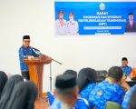 Sekretaris Daerah Provinsi Sulawesi Selatan, Jufri Rahman, secara resmi membuka Rapat Koordinasi dan Integrasi Penyelenggaraan Transmigrasi (KIPT) yang diselenggarakan Dinas Tenaga Kerja dan Transmigrasi (Disnakertrans) Provinsi Sulsel di Aula kantor Disnakertrans, Jumat, 17 Oktober 2025.