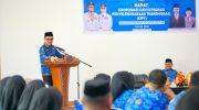 Sekretaris Daerah Provinsi Sulawesi Selatan, Jufri Rahman, secara resmi membuka Rapat Koordinasi dan Integrasi Penyelenggaraan Transmigrasi (KIPT) yang diselenggarakan Dinas Tenaga Kerja dan Transmigrasi (Disnakertrans) Provinsi Sulsel di Aula kantor Disnakertrans, Jumat, 17 Oktober 2025.