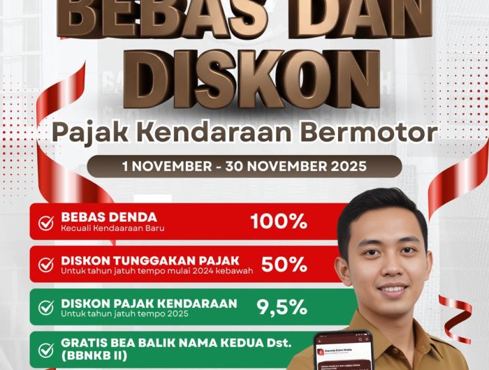 Insentif PKB Sulsel Diperpanjang: Bebas Denda 100 Persen dan Diskon hingga 50 Persen 12 Pemerintah Provinsi Sulawesi Selatan kembali memperpanjang masa pemberian insentif Pajak Kendaraan Bermotor (PKB) melalui Keputusan Gubernur Sulawesi Selatan Nomor 1762/X/Tahun 2025.