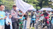 Bupati Bantaeng, M. Fathul Fauzy Nurdin melepas ribuan rider peserta One Day Trail Adventure Part 2, Jelajah Alam Butta Toa 2025, di Lapangan Hitam Pantai Seruni, Sabtu, 29 November 2025.