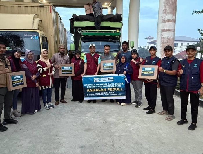 Pemerintah Provinsi Sulawesi Selatan kembali mengirimkan tim kemanusiaan dengan membantu penanganan dampak bencana di Kabupaten Aceh Timur, Provinsi Aceh.