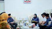 Wakil Gubernur Sulawesi Selatan, Fatmawati Rusdi, menerima kunjungan silaturahmi pengurus Forum Kerukunan Umat Beragama (FKUB) Sulsel di Rumah Jabatan Wakil Gubernur, Jalan Yusuf Dg Ngawing, Makassar, Rabu, (3/12/2025).