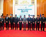 Gubernur Sulawesi Selatan, Andi Sudirman Sulaiman melantik tujuh Pejabat Tinggi Pratama atau Eselon II di lingkungan Pemerintah Provinsi Sulawesi Selatan yang berlangsung di Aula Asta Cita, Rumah Jabatan Gubernur Sulsel, pada Senin (19/1/2026).