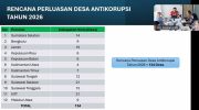 Komisi Pemberantasan Korupsi (KPK) RI menyiapkan Perluasan Program Desa Antikorupsi Tahun 2026 di 12 provinsi, termasuk Sulawesi Selatan yang ditargetkan melibatkan 21 desa.