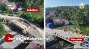 Gubernur Sulawesi Selatan, Andi Sudirman Sulaiman meresmikan Jembatan Sungai Balampangi yang terletak di Desa Bua, Kecamatan Tellu Limpoe, Kabupaten Sinjai, Sabtu (31/1/2026).