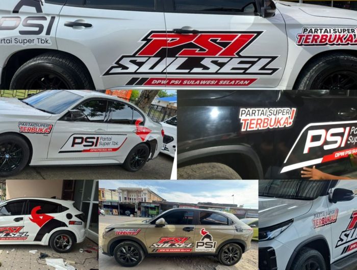 Warga Sulsel Ramai-ramai Branding Mobil Sambut Rakernas PSI 13 ecb98e0f 2a7a 422b 8828 c4bf3b6b30d7