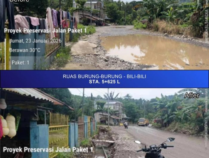 Preservasi Jalan Hertasning dan Burung-burung Tunjukkan Hasil Siginifkan 13 Progres penanganan preservasi Jalan Paket 1 melalui skema Multiyears Project (MYP), khususnya pada ruas Jalan Hertasning di Kota Makassar dan ruas Burung-Burung–Bili-Bili di Kabupaten Gowa, menunjukkan perkembangan signifikan dan mulai dirasakan manfaatnya oleh masyarakat.