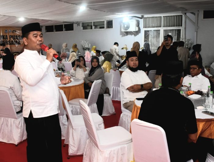 Wakil Ketua DPRD Sulawesi Selatan, Rahman Pina, menggelar buka puasa bersama di Rumah Jabatan yang berlokasi di Jalan Penjernihan No 2, Kota Makassar, Sabtu (28/2/2026).
