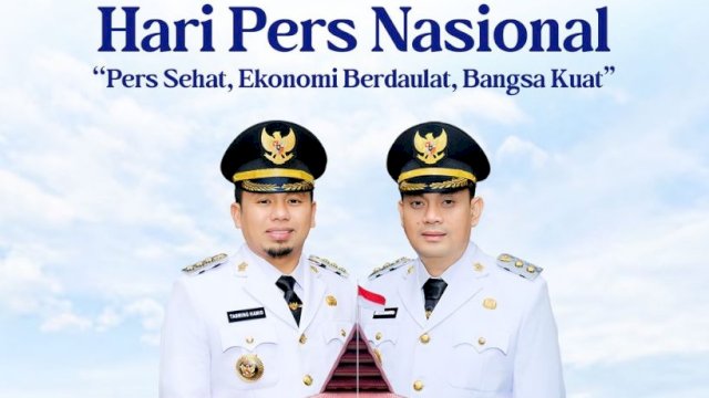 Pemerintah Kota (Pemkot) Parepare, menyampaikan selamat hari Pers Nasional 2026 yang diperingati setiap tanggal 9 Februari.