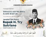 Wakil Presiden ke-6 Republik Indonesia Jenderal TNI (Purn) Try Sutrisno, meninggal dunia, pada Senin (2/3/2026).