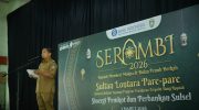 Wali Kota Parepare Tasming Hamid membuka kegiatan Semarak Ramadan Bank Indonesia (Serambi) di Islamic Center Parepare, Selasa, 3 Maret 2026.
