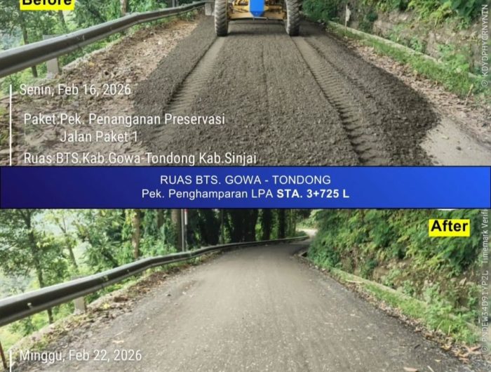 Gubernur Sulawesi Selatan, Andi Sudirman Sulaiman membeberkan progres pengerjaan infrastruktur jalan yang masuk dalam paket 1 program Multiyears Project (MYP) mencakup penanganan 14 ruas jalan.