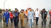 Wali Kota Parepare, Tasming Hamid didampingi Wakil Wali Kota Hermanto Pasennangi bersama jajaran Forum Koordinasi Pimpinan Daerah (Forkopimda) melakukan kunjungan ke Terminal Pelabuhan Ajatappareng, Senin (16/3/2026).