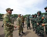 Wali Kota Parepare, Tasming Hamid, menghadiri Upacara Pembukaan Latihan Dasar Militer (Latsarmil) Komponen Cadangan (Komcad) yang diikuti oleh Aparatur Sipil Negara (ASN) dan para kepala desa.