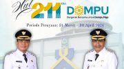 Pemerintah Kabupaten Dompu memperingati Hari Ulang Tahun (HUT) ke-211 dengan mengusung tema “Bergerak Bersama untuk Dompu Maju”. Perayaan tahun ini dirangkaikan dengan sejumlah kegiatan yang mencakup aspek budaya, literasi, pariwisata, lingkungan, hingga pelayanan publik.