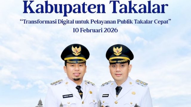 Pemkot Parepare Sampaikan Selamat Hari Jadi ke-66 Kabupaten Takalar 13 Pemerintah Kota (Pemkot) Parepare menyampaikan selamat atas hari jadi ke-66 Kabupaten Takalar tahun 2026 yang diperingati setiap tanggal 10 Februari.