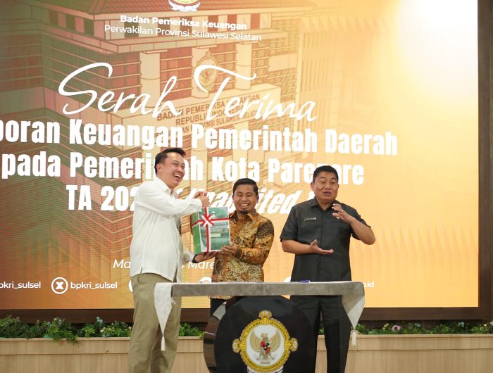 Wali Kota Parepare, Tasming Hamid secara resmi menyerahkan Laporan Keuangan Pemerintah Daerah (LKPD) Tahun Anggaran 2025 kepada Badan Pemeriksa Keuangan (BPK) Perwakilan Provinsi Sulawesi Selatan.