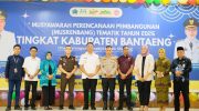 Bupati Bantaeng, Muh.Fathul Fauzy Nurdin, menghadiri sekaligus membuka secara resmi Musyawarah Perencanaan Pembangunan (Musrenbang) Tematik Tahun 2026 Tingkat Kabupaten Bantaeng, yang Berlangsung di Gedung Balai Kartini, Rabu 1 April 2026.