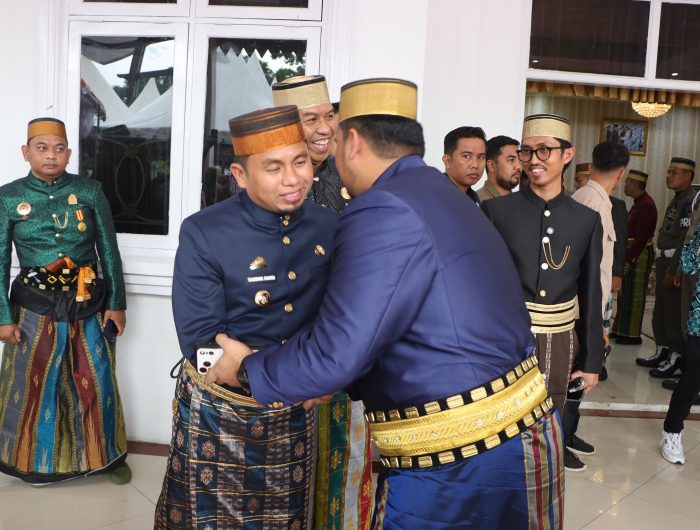 Wali Kota Parepare, Tasming Hamid, menghadiri peringatan Hari Jadi Bone ke-696 yang digelar di Rumah Jabatan Bupati Bone, Senin (6/4/2026).