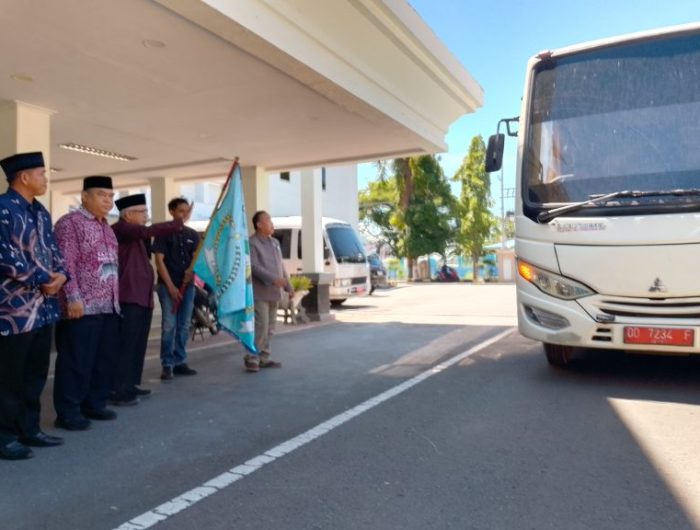 Wakil Bupati Bantaeng, H.Sahabuddin, menghadiri sekaligus melepas secara resmi Kafilah Kabupaten Bantaeng untuk mengikuti Musabaqah Tilawatil Qur’an (MTQ) XXXIV Tingkat Provinsi Sulawesi Selatan, yang berlangsung di Ruang Pola Kantor Bupati Bantaeng, Sabtu (11/4/2026).